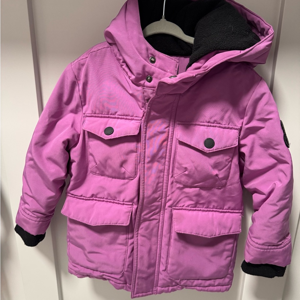 Roots Kids Fuchsia Hooded Jacket